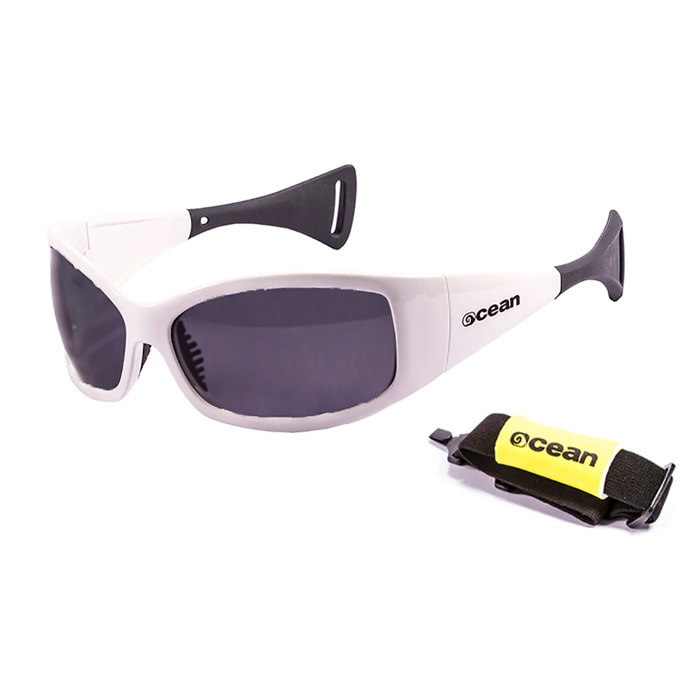 Gafas de deportes acuáticos OCEAN MENTAWAY - Blanco brillante / Ahumada