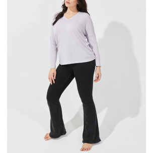 Maglia manica lunga in viscosa sostenibile vestibilità over