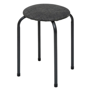 Tabouret Flexy Plus tissu chiné