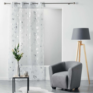 Voilage Ginko argent - Argent