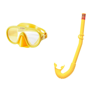 Intex Set Maschera e Boccaglio Adventurer, Colori Assortiti