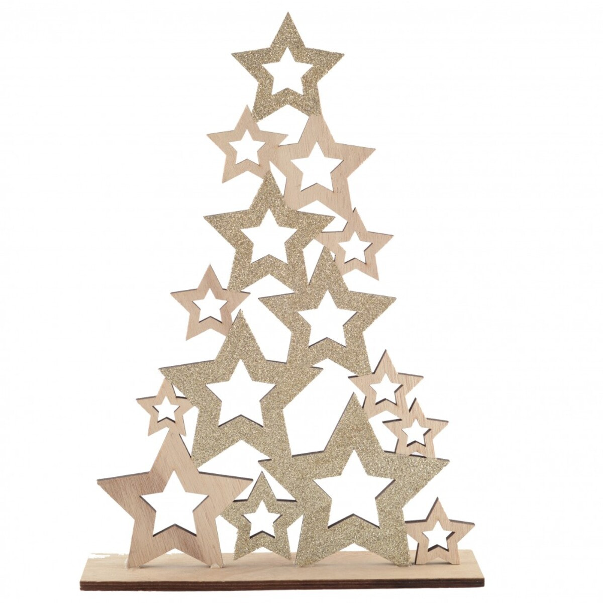 Sapin de no? l decoration en bois h.59cm