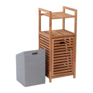 Panier à linge Naturel Home 35,5x95x39,5 cm, bois  (HOMEKOS2)