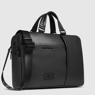 Piquadro Borsa porta pc e porta iPad® in pelle con protezioni antiurto e RFID