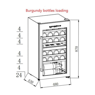 Cave à vin de service CAVISS S229TACG