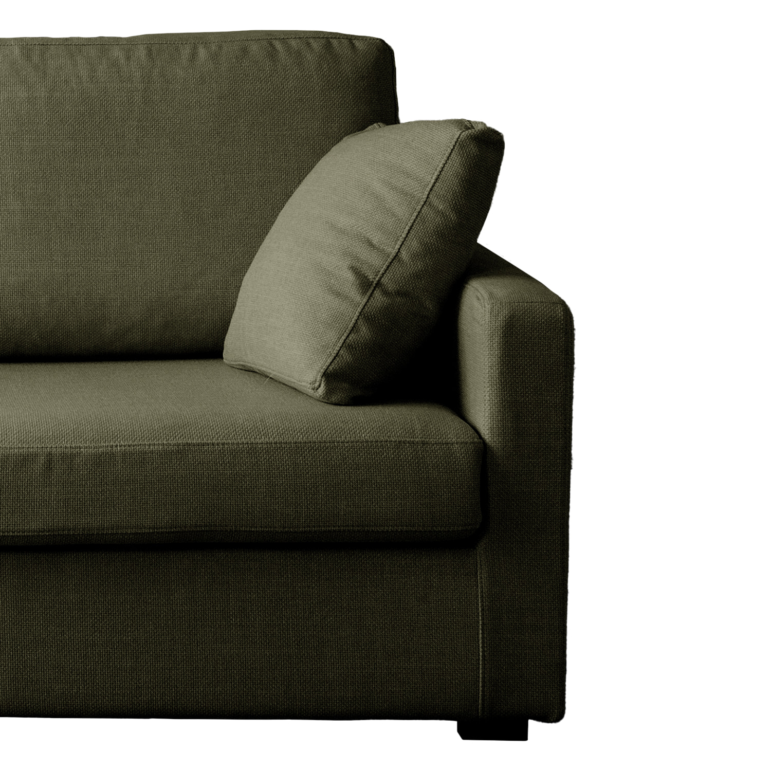 Canapé droit 2 places vert BASTIEN