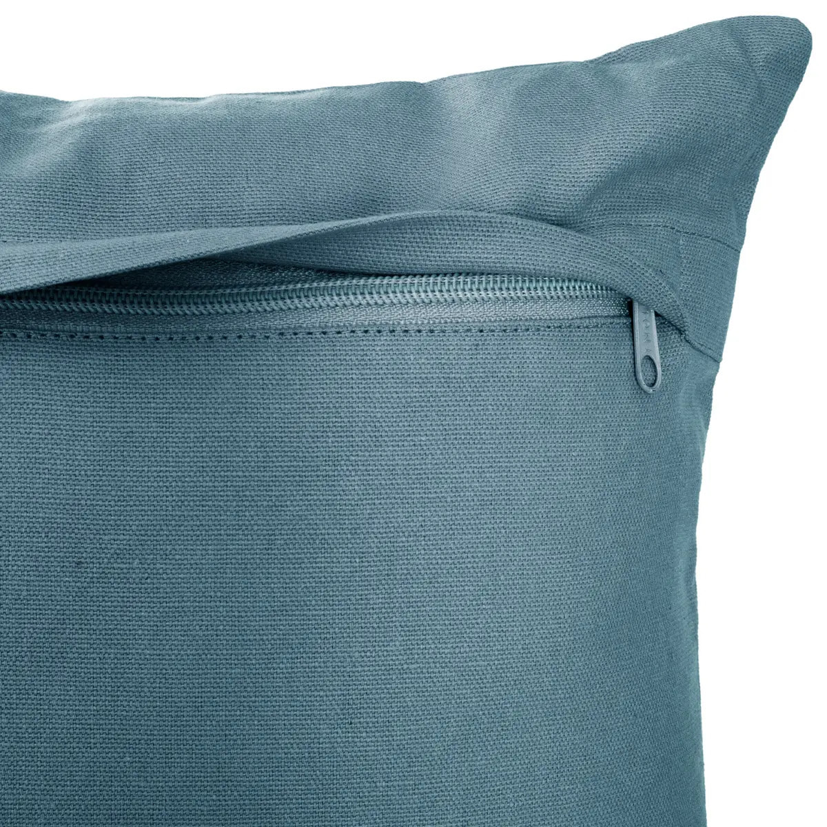 Coussin motifs "Otto" bleu canard 38x38cm