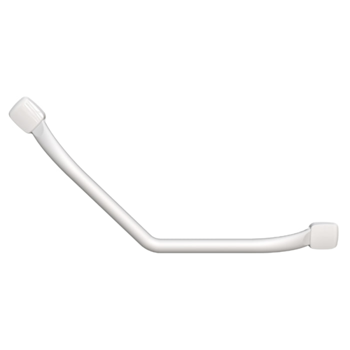 Barre d'appui coudée 135° PELLET Mana Blanc mat