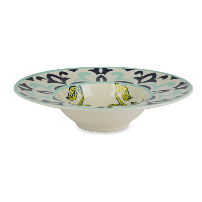 Set de 6 Bols À Pâtes Excelsa Amalfi, céramique, multicolore