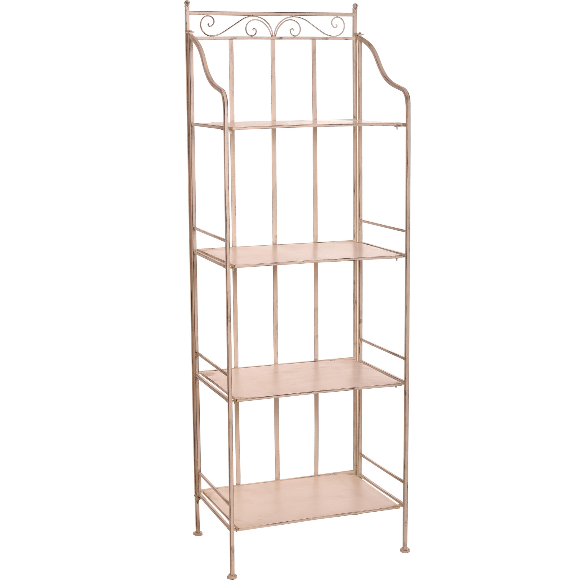 Scaffale 4 Piani 63X186X44 Cm - Pezzi 1 - 63X186X44cm - Colore: Bianco - Bianchi Dino - Mobili, Tavoli, Scaffali Etc