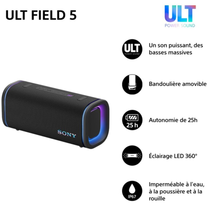 Enceinte portable SONY ULT FIELD 5 Noire