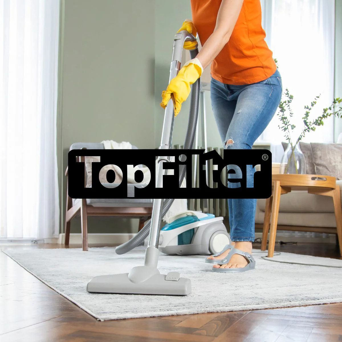 Lot de 4 sachets de granulés parfumants pour aspirateur au citron TopFilter