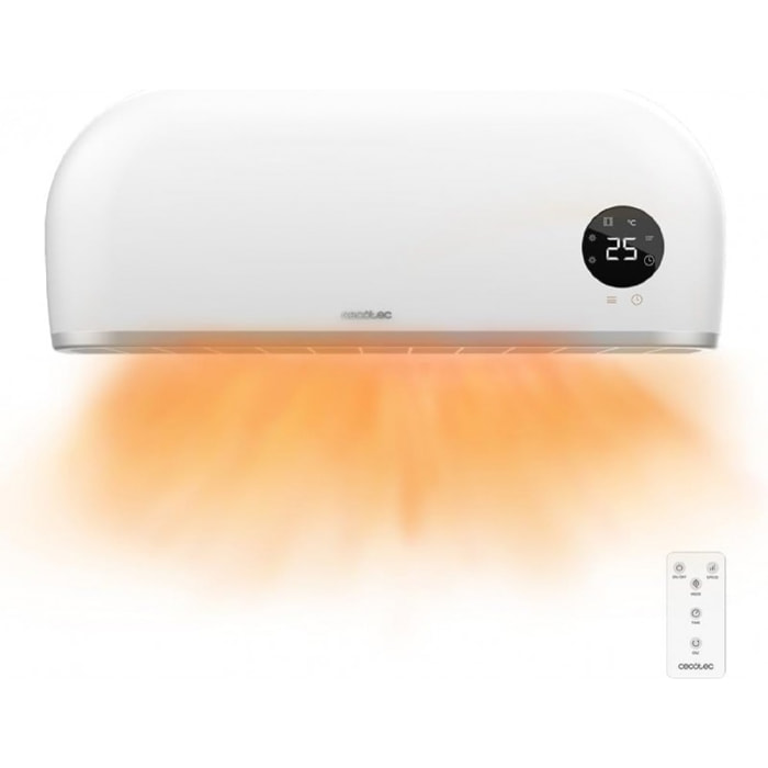 Calefactor cerámico de baño ReadyWarm 2000 Max Box Ceramic con 2000 W, pantalla