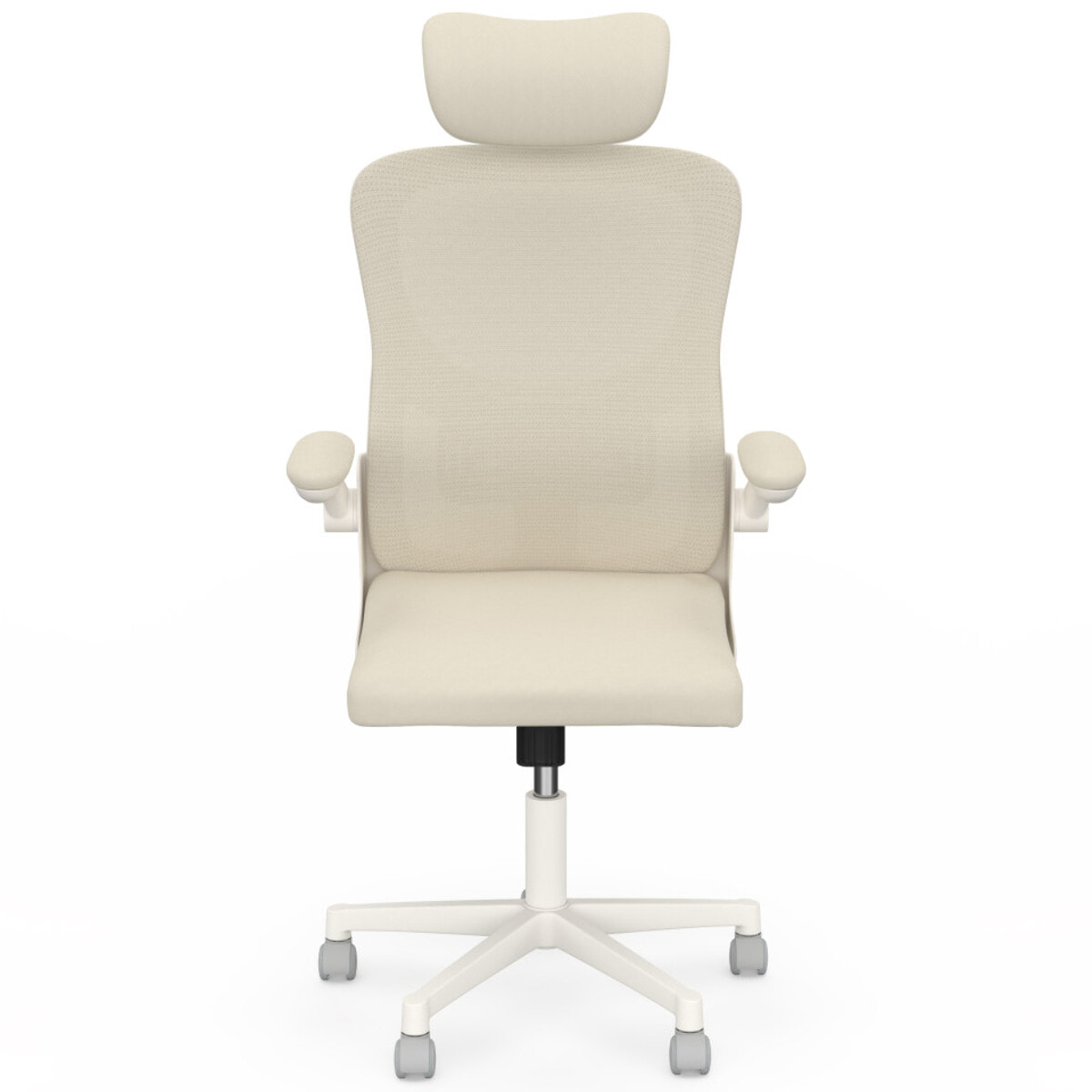Fauteuil de bureau à roulettes James beige