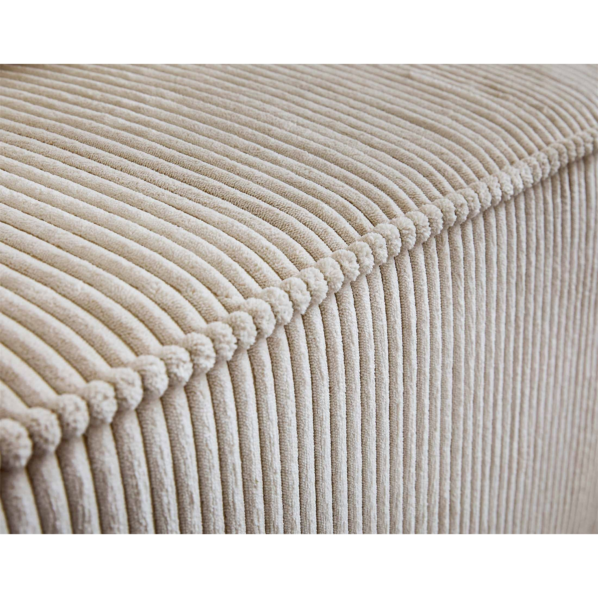 Colombine - module d'assise - en velours côtelé - Beige