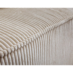 Colombine - module d'assise - en velours côtelé - Beige