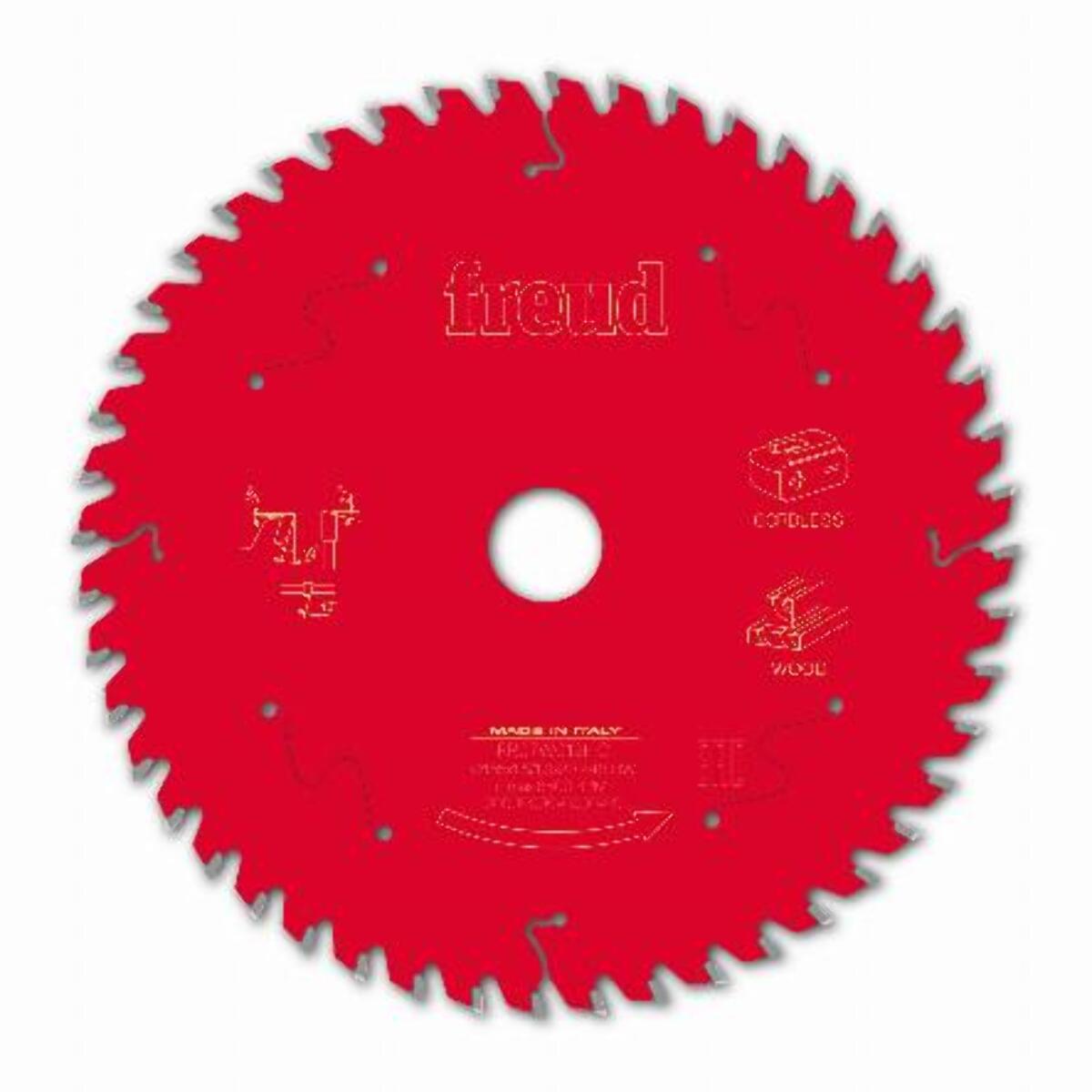 Lame pour scie circulaire portative sans fil FREUD - Ø165 1,45/1 AL20 Z48 BA 10° - F03FS10054 -FR07W012HC