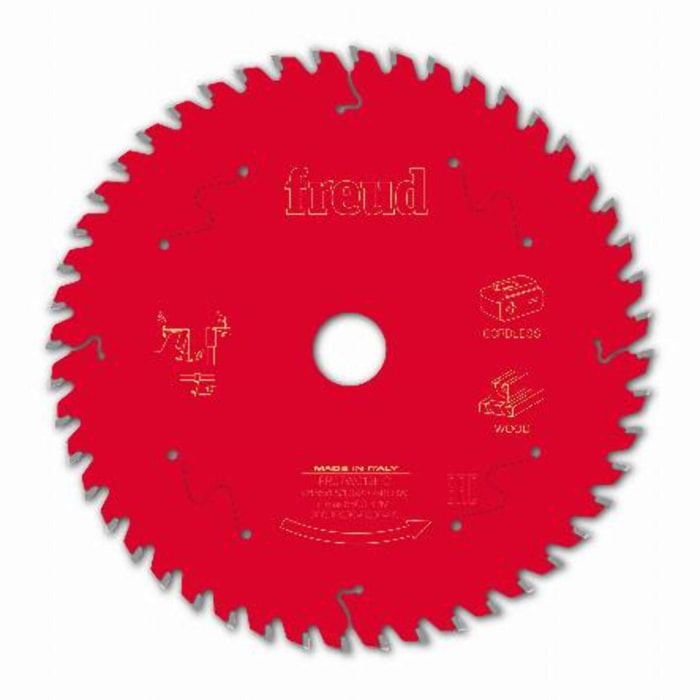 Lame pour scie circulaire portative sans fil FREUD - Ø165 1,45/1 AL20 Z48 BA 10° - F03FS10054 -FR07W012HC