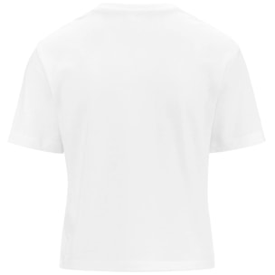T-Shirts & Top Kappa Donna Logo Frega Bianco