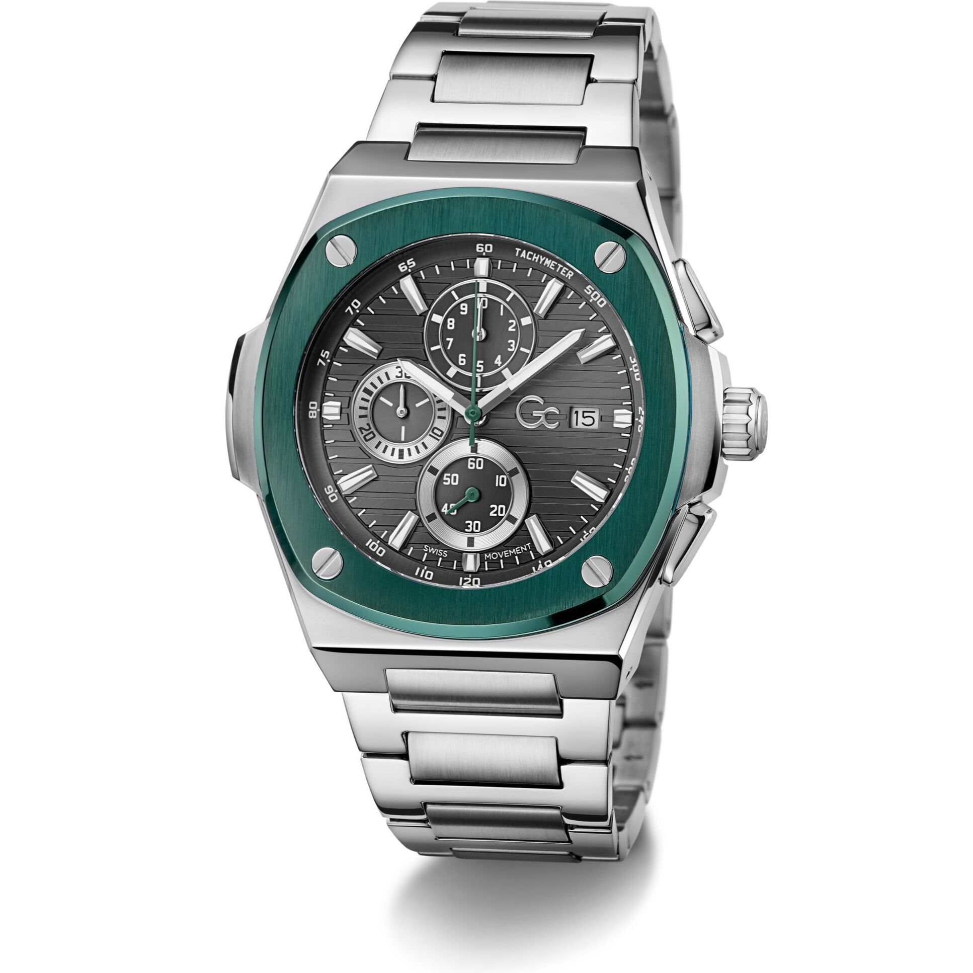 Gc Chronograph Watch Gc Coussin Shape