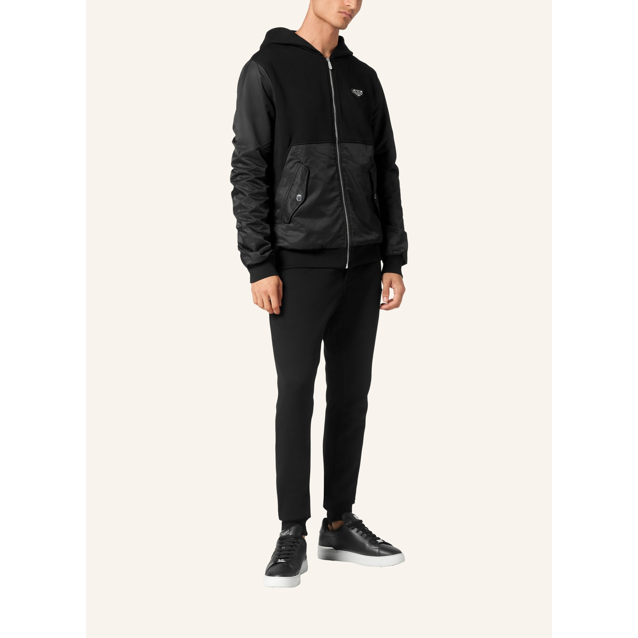 PHILIPP PLEIN Hooded Sweatjacket ICONIC PLEIN