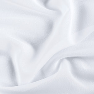 Voilage  - Effet naturel avec fils en relief - Blanc