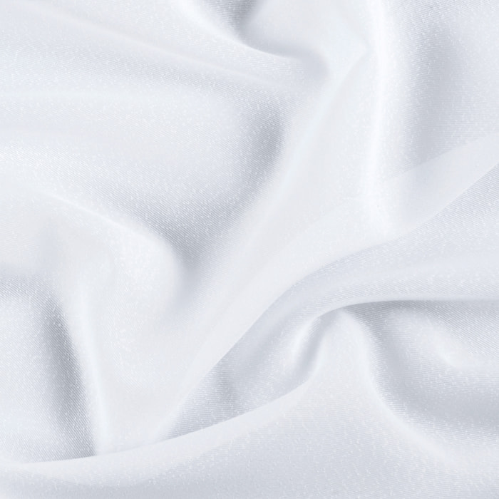 Voilage  - Effet naturel avec fils en relief - Blanc