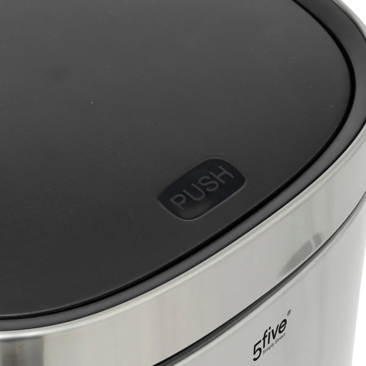 Poubelle en métal gris 50L