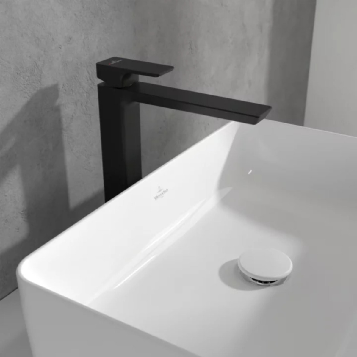 Mitigeur lavabo surélevé Subway 3.0 sans tirette Noir mat