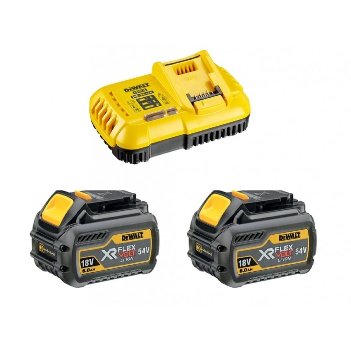 Pack de démarrage DEWALT - FLEXVOLT - 2 batteries 6.0Ah 54V - DCB118T2