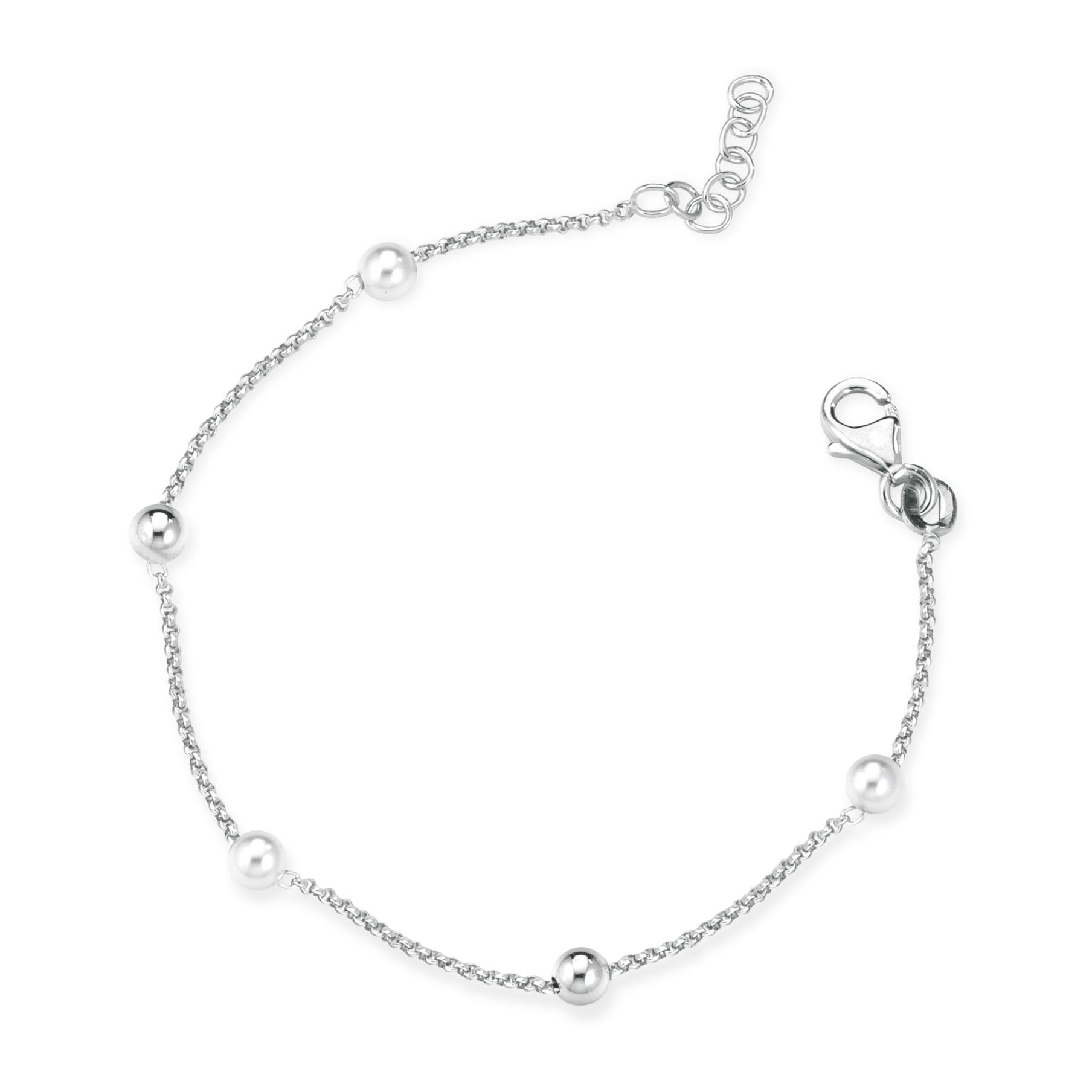 Bracciale FuJiko Perle Bianche Argento