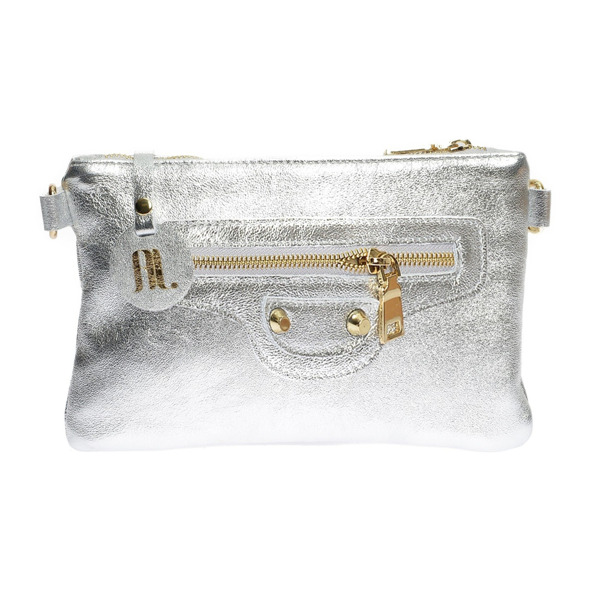 Borsa a spalla Anna Luchini Argentato