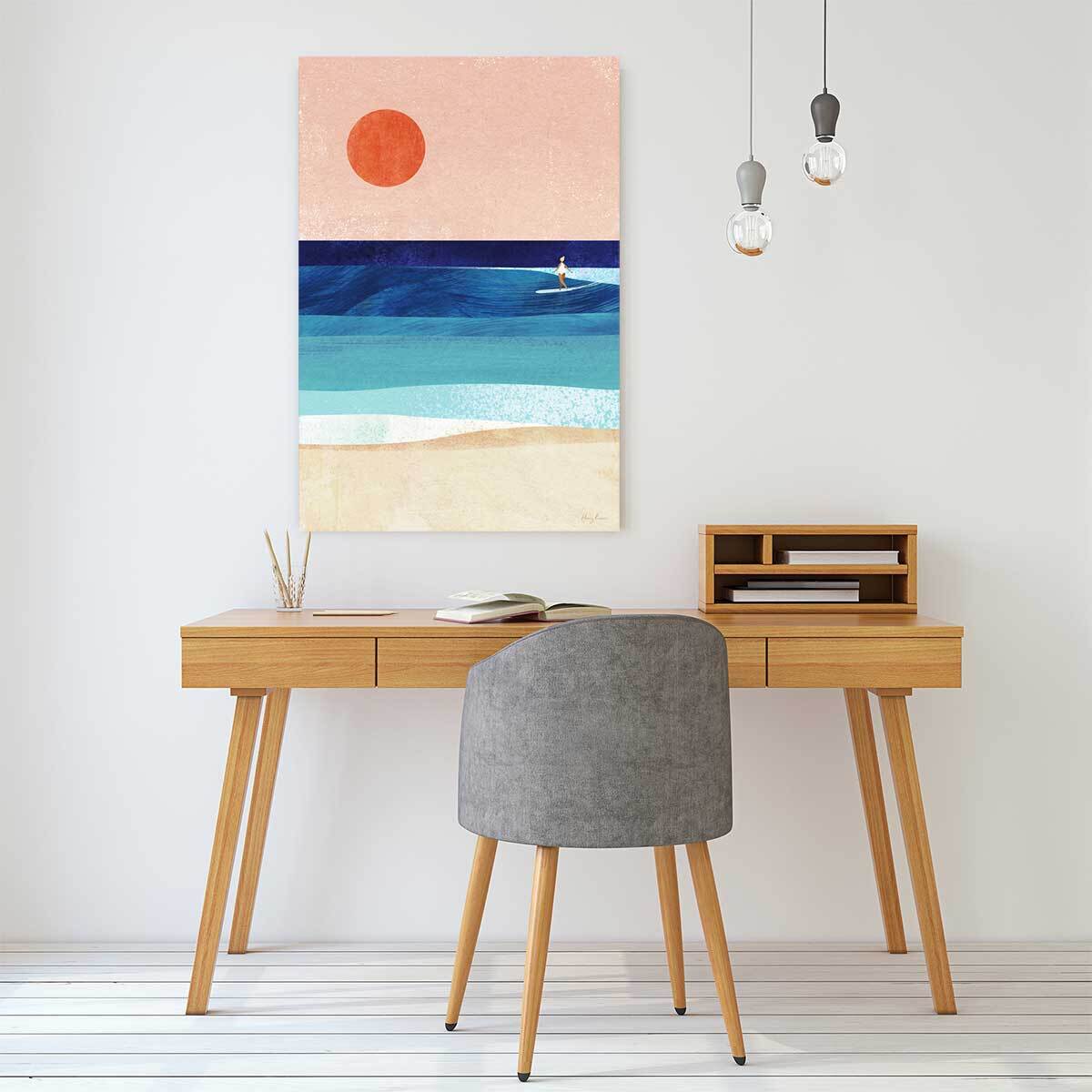 Tableau de surf droite parfaite  Toile imprimée