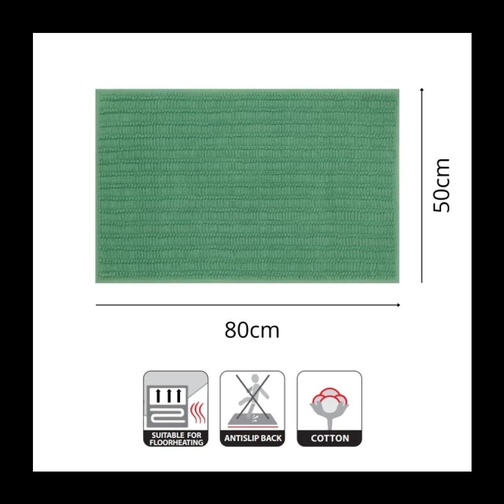 Tapis de bain Coton ADA 50x80cm Vert Spirella