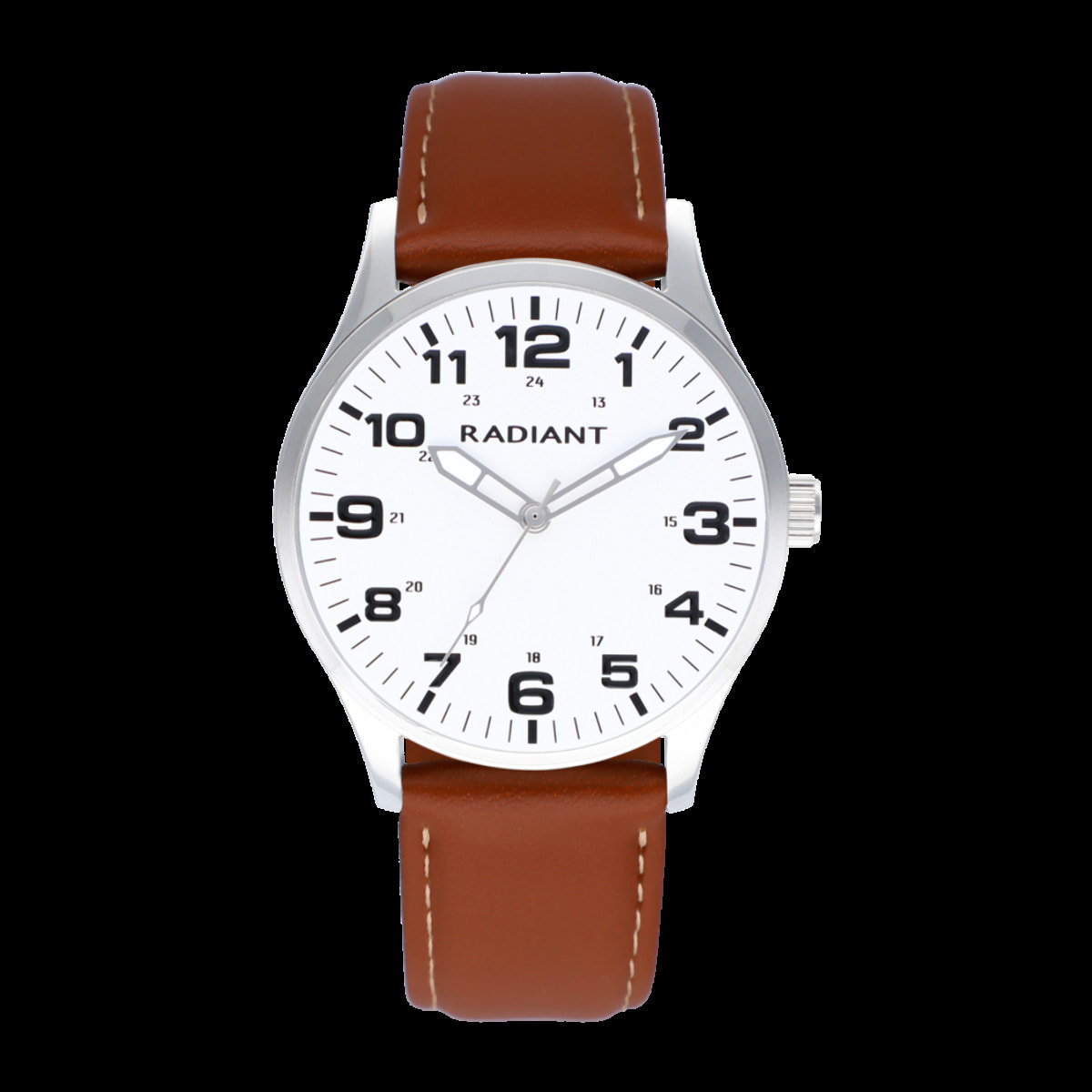 Reloj Radiant RA590602 Hombre Analogico Cuarzo con Correa de Piel sintetica