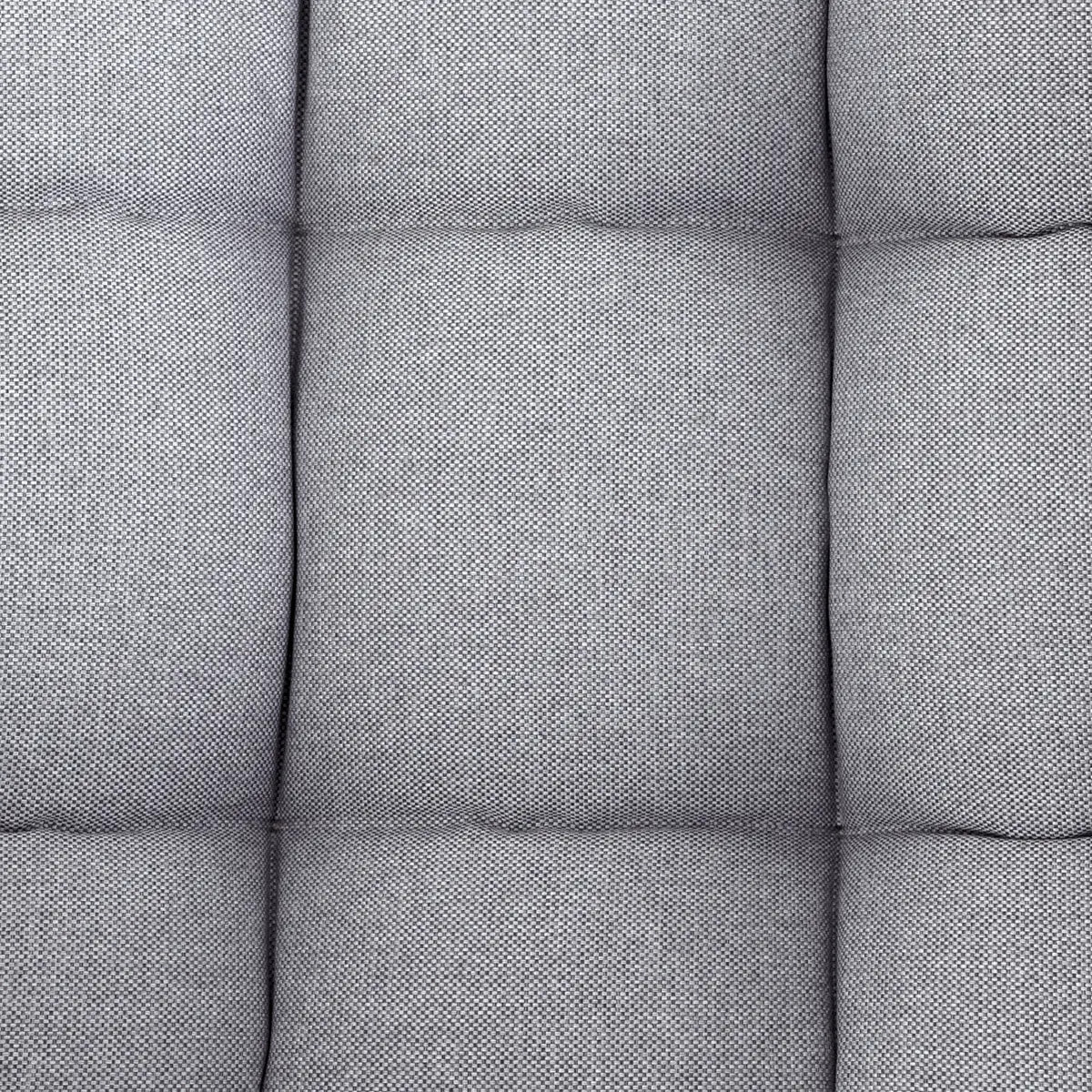 Fauteuil oeuf à bascule "Paopao" gris et graphite en acier traité en epoxy