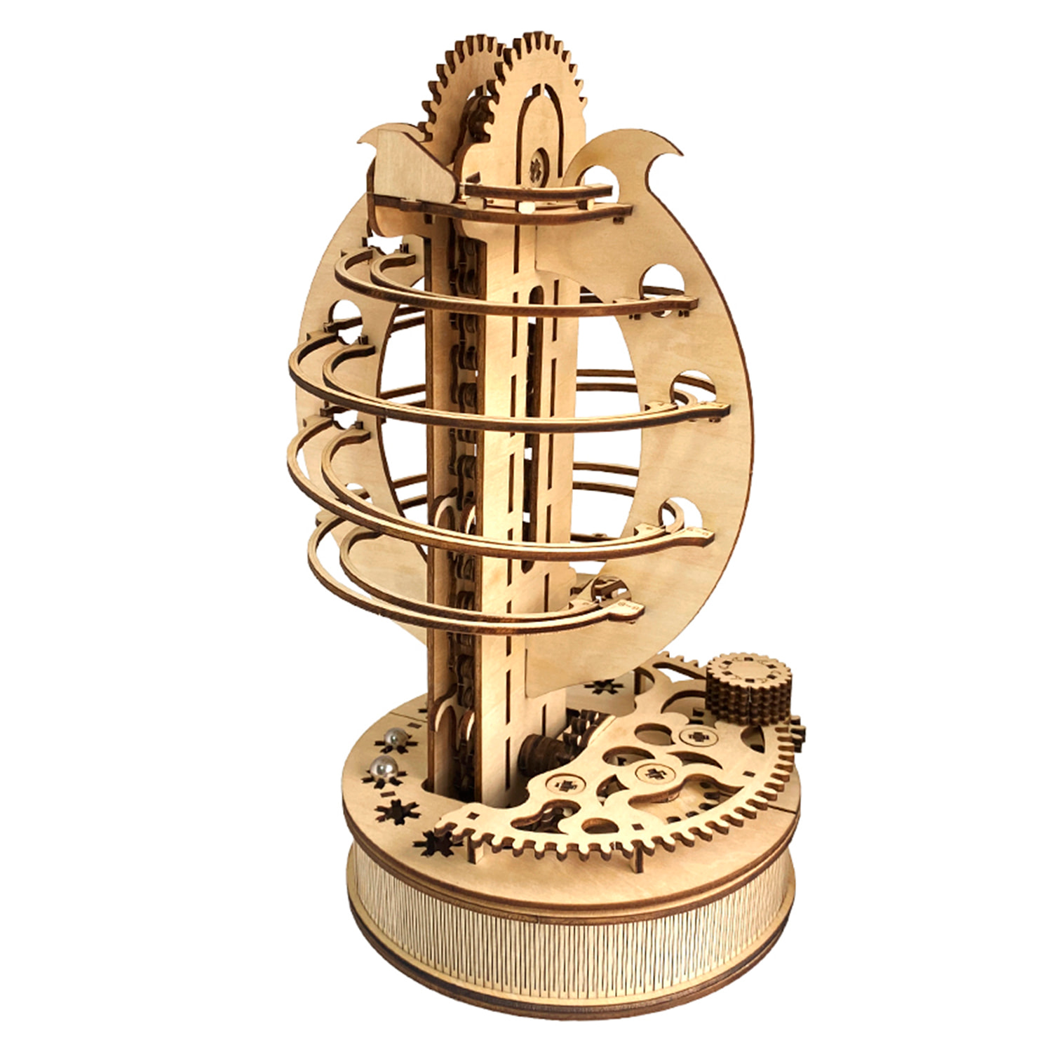 Modello in legno 3D, con movimento meccanico design della pista di palle meccaniche. 324 parti