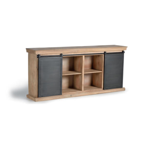 Aparador - Madera y Metal - 85x190x40cm