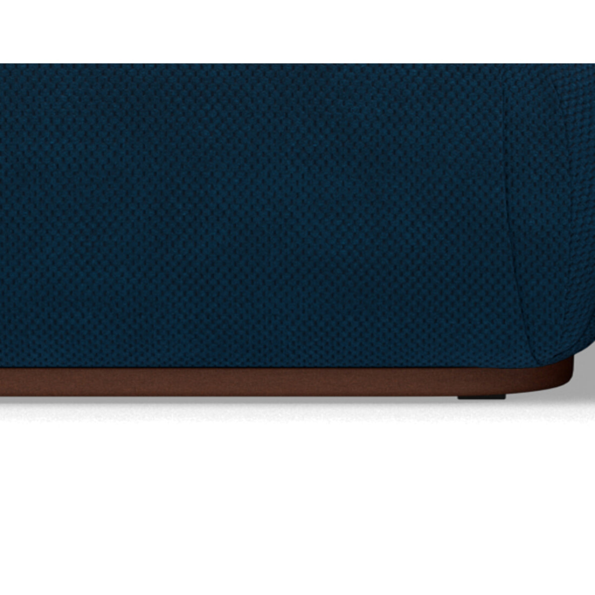 Penelope - pouf en velours texturé - Bleu
