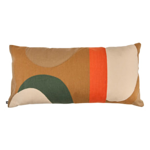 Coussin Hary marron caramel 75x35cm