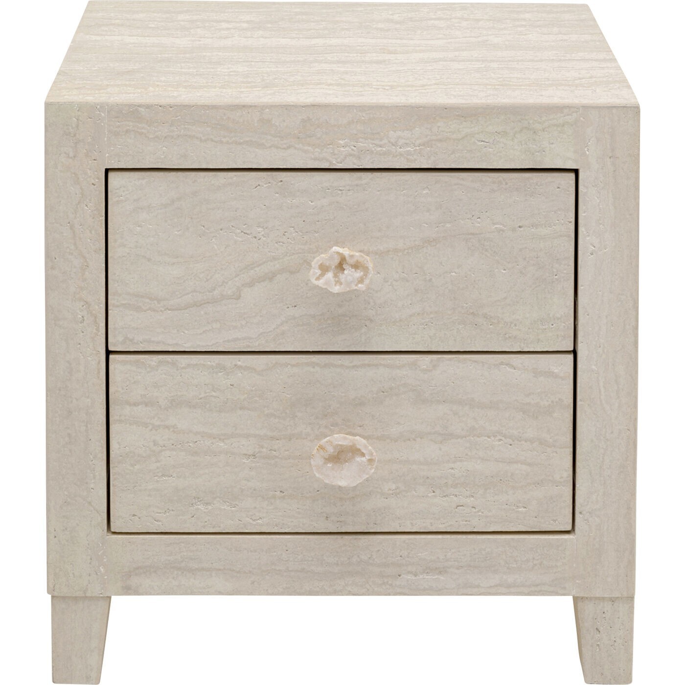 Chevet Travertino 2 tiroirs Kare Design