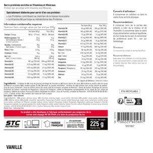 STC Nutrition - Pack Trio Protein Bars - Chocolat, Fruits Rouges & Vanille - 3 Étuis de 5 Barres de 45 g - Jusqu'à 15 g de Protéines par Barre + Vitamines & Minéraux