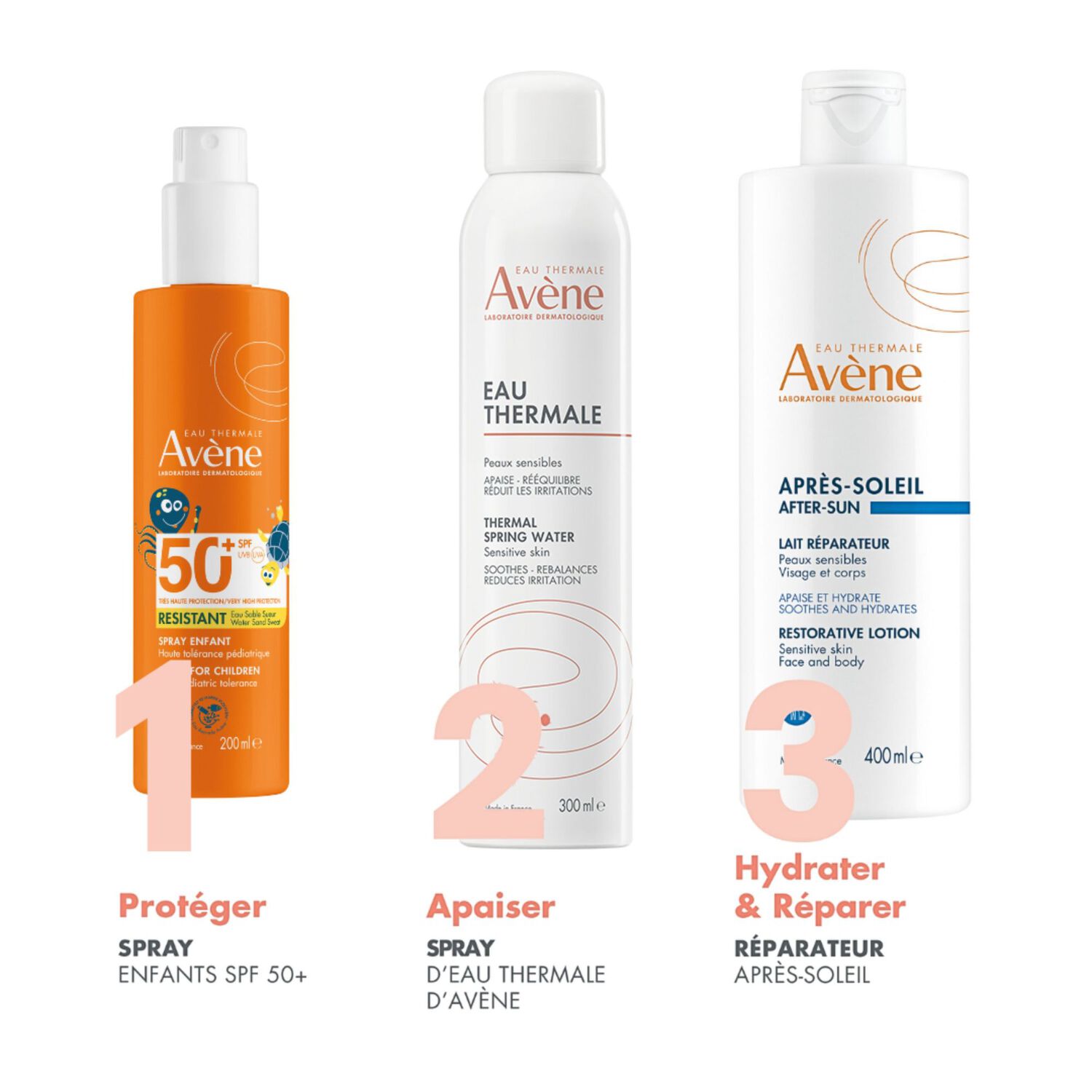 Spray Enfant SPF50+ - Protection Solaire Résistant Eau Sable Sueur 200 ml