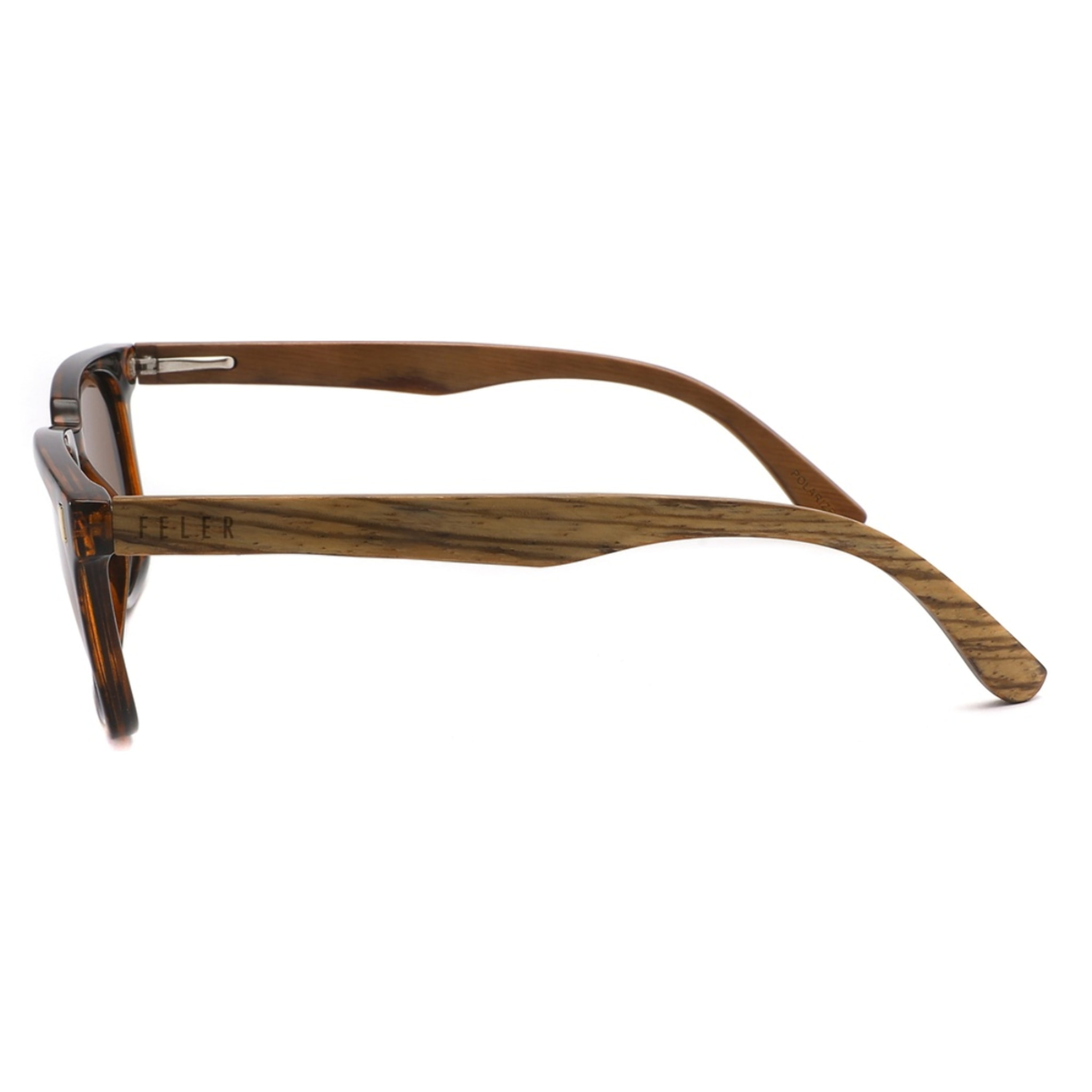 Gafas de Sol Feler 1558-2 Polarizadas de Madera Unisex 52 mm