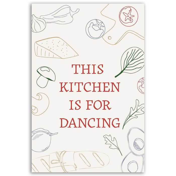Tableau This Kitchen Is For Dancing Toile imprimée