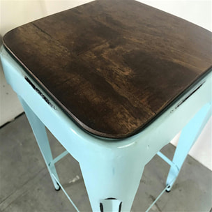 Tabouret de bar bleu (lot de 2) LEEDS