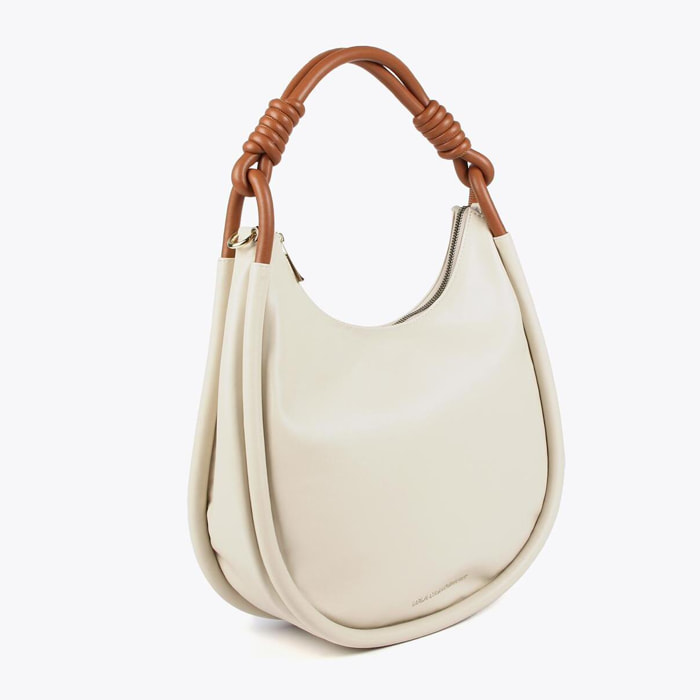 Borsa hobo con manici rotondi