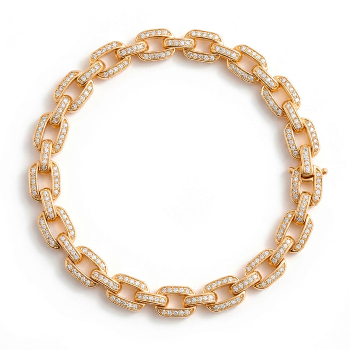 Pulsera Migala acabado oro rosa 18k