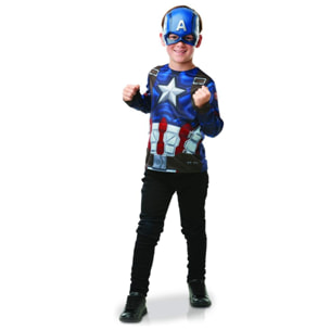 TOP Y MÁSCARA CAPITÁN AMÉRICA