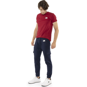 Pantalón cargo de hombre con pequeño logo 'Basic'